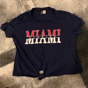MIAMI FLORIDA H&M CROP TOP